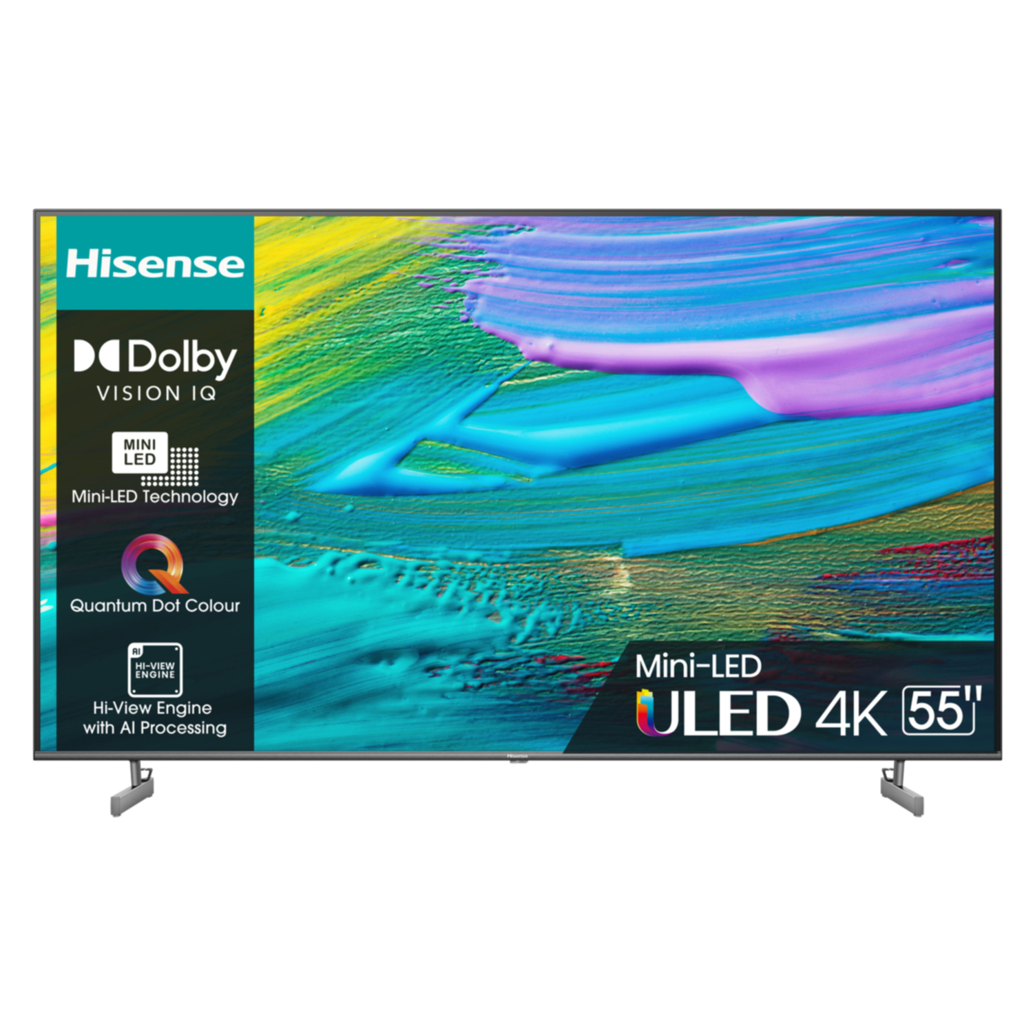 HISENSE - Smart TV MINI LED UHD 4K 55 55U69KQ - Metal Dark Grey