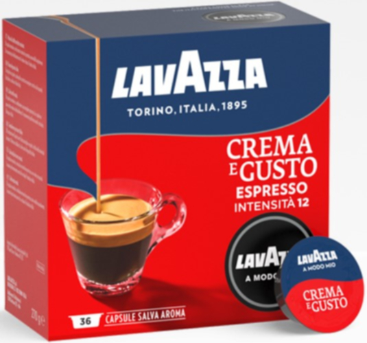 LAVAZZA 8235 Lavazza Crema e Gusto 108 pz Capsule originali caffÃ¨ per  macchine da caffe a Modo Mio