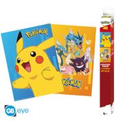 BIG BEN - POKEMON - SET 2 POSTER CHIBI 52X38 - PERSONAGGI