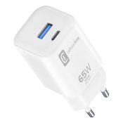Cellularline Dual Charger Caricabatterie da rete con due porte Power Delivery 65W