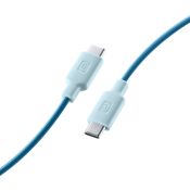 Cellularline Stylecolor Cable 100cm - USB-C to USB-C Cavo colorato da USB-C a USB-C Blu
