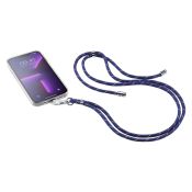 Cellularline Universal Lace - Universale Laccio da collo universale per smartphones Blu