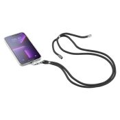 Cellularline Universal Lace - Universale Laccio da collo universale per smartphones Nero