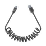Cellularline USB to USB-C Spiral Cable Cavo spiralato estendibile fino a 120 cm