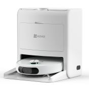 EZVIZ RS2 Aspirapolvere lavapavimenti robot con base di lavaggio automatica e telecamera di sicurezza, connesso con app
