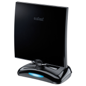 MELICONI - Antenna TV amplificata per interni AT 49 R1 USB - nero lucido