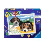 Ravensburger CreArt Jack Russell Puppy Colore per kit di verniciatura in base ai numeri