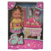 Simba Evi Love Puppy Love Con Cesta Dei Cuccioli E Accessori
