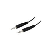 GBC 14153996 cavo audio stereo nero doppia spina jack maschio 3,5mm 0,6mt