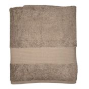 Zambaiti Telo doccia in spugna cotone 100x150cm tortora - 400000009