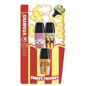 Stabilo evidenziatori mini boss giallo, rosa, arancione - B-54317-10