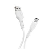 SBS CABMICROC10W Cavo di ricarico USB-A/USB-C 2.0 1 MT bianco