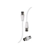 Ridem RDMCL101-5 cavo antenna maschio/femmina per tv 1,5mt bianco