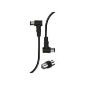 Ridem RDMCL141-5 cavo antenna maschio/femmina per tv 90° 1,5mt nero