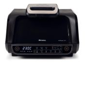 Ariete 4635 Air Fryer Grill, Friggitrice ad aria e Griglia, Bistecchiera,1700W, Capacità 8L, Friggi e Griglia, 8 funzioni di cottura, Timer, Nero