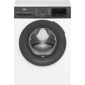 Beko b300 BMWEU8147DA, Lavatrice 8kg, classe A-10%, 1400giri, Display Touch, colore Bianco, tecnologia EnergySpin™, funzione a vapore SteamCure™