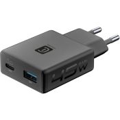 Cellularline ACH POWER LITE 45W DUAL A+C Caricabatterie da rete 45W dal design super compatto e sottile. Dotato di porta USB-C da 45W e USB-A da 18W, compatibile con smartphone, tablet e laptop.
