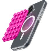 Cellularline Bubble Mag - MagSafe Supporto universale con ventosa e pad magnetico compatibile MagSafe. Fissaggio stabile su superfici lisce. Disponibile in nero e rosa con finiture premium.