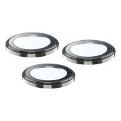 Cellularline Camera Lens Ring - iPhone 16 Pro / 16 Pro Max Vetro temperato per la protezione della fotocamera