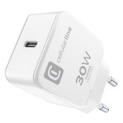 Cellularline Charger 30W - Motorola, Google and other brands Caricabatterie da rete USB-C 30W Fast Charge