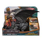 DreamWorks Dragons , Dragon Trainer, Universo di Berk: Morte Rossa Furia Divoratrice, Drago Giocattolo da 28 cm con Sdentato, 4+ Anni