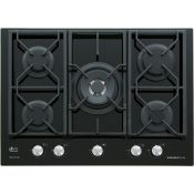 Glem Gas GV755XBK piano cottura Nero Da incasso 70 cm 5 Fornello(i)