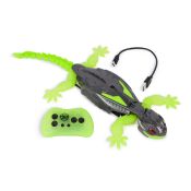 HEX BOTS Geco Interattivo, Giocattolo Radiocomandato, Ricaricabile con Cavetto USB, si Arrampica sulle Pareti e Corre sui Pavimenti, Giocattolo per Bambini e Bambine, 4+ Anni