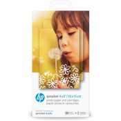 HP Cartucce e carta fotografica originali Sprocket 10 x 15 cm, 80 fogli