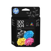 HP Confezione da 2 cartucce di inchiostro tricromia/nero 302/304