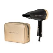 IMETEC - Asciugacapelli BELLISSIMA B-TRAVEL - Black matt + Glam gold