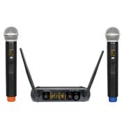 KARMA - Doppio radiomicrofono palmare SET 8202 - Nero