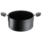 Lagostina Domina Casseruola Fonda 2 Maniglie, Antiaderente, Induzione e Gas, 24 cm 010293031024