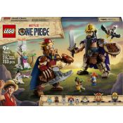 LEGO ONE PIECE 75644 Dori Contro Brogi – Giganti di Little Garden, Gioco con 2 Action Figure, 5 Minifigure, Regalo Bambini 9+