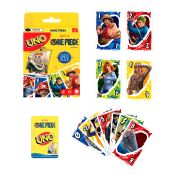 Mattel Games UNO One Piece Family Card Game Based on the Live-Action Netflix Series for 2-10 Players Ages 7+ Carta da gioco Scambio di carte