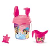 MONDO Set Secchello Disney Princess Con Paletta, Rastrello, Formina E Annaffiatoio