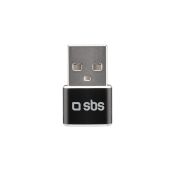 SBS TEADAPTUSBTC adattatore per inversione del genere dei cavi USB Type-A USB tipo-C Nero