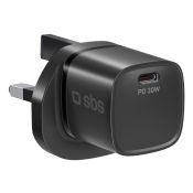 SBS TETR1CPD30WUK Caricabatterie per dispositivi mobili Universale Nero AC Ricarica rapida Interno