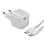 SBS TETRKITGAN1C40MINI Caricabatterie per dispositivi mobili Universale Bianco AC Ricarica rapida Interno