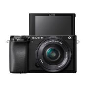 Sony α Alpha 6100 Fotocamera Digitale Mirrorless con Obiettivo Intercambiabile SELP 16-50mm, Sensore APS-C, Real Time Eye AF e Real Time Tracking e Autofocus, Nero