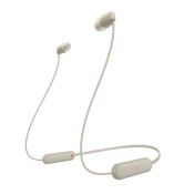 Sony WI-C100 Auricolare Wireless In-ear Musica e Chiamate Bluetooth Beige