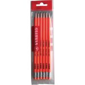 STABILO Matita in grafite swano fluo, confezione da 6 pezzi, colori assortiti