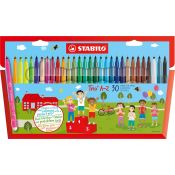 STABILO Trio A–Z marcatore Fine Multicolore 30 pz