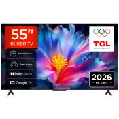 TCL P6L TV 55P6L 55” 4K HDR, Direct LED, Google TV, HDR10, Dolby Audio, Game Master, VRR, Google Assistant & Alexa, AirPlay 2