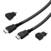 Vivanco VNHDMI2ADA15MMG cavo HDMI 1,5 m HDMI tipo A (Standard) Nero