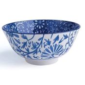 Excelsa - Bolo orientale in porcellana diametro 16 cm fiori blu - 47901EXCE