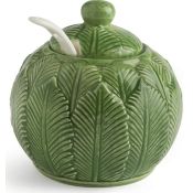 Excelsa Foliage zuccheriera con cucchiaino in ceramica - 63856