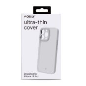 CELLY SPACE1054WH Cover ultra sottile iPhone 15 Pro bianca