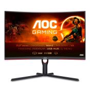 AOC CQ32G3SU/BK Monitor PC 80 cm (31.5") 2560 x 1440 Pixel Quad HD LED Nero, Rosso