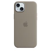 Apple Custodia MagSafe in silicone per iPhone 15 Plus - Grigio creta