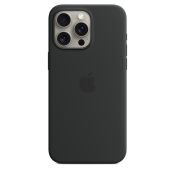 Apple Custodia MagSafe in silicone per iPhone 15 Pro Max - Nero